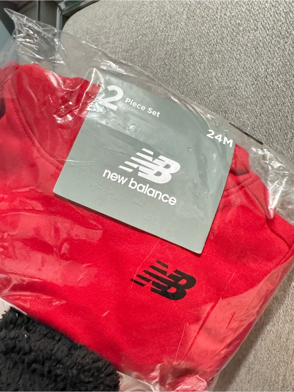 New Balance Red Baby 2-Piece Set - NB Logo